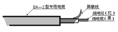 一體式超聲波液位計(jì)電纜線示意圖